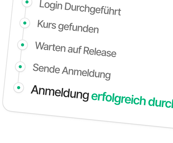 WuBot LPIS Kursanmeldung Interface – Blitzschnelle Anmeldung